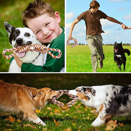 indestructible dog rope toy heavy duty chew toy for large dogs aggressive chewer tug toy cotton rope