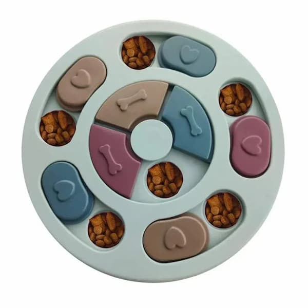 Pet IQ puzzle feeder with non-slip base