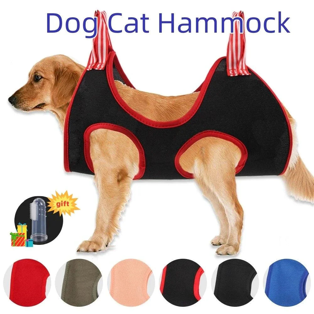 Fixed Bath Hammock for Pet Grooming, Nail Trimming, and Beauty – Anti-Scratch Restraint Bag for Dogs and Cats, Hanging Supplies for Safe and Comfortable Grooming.