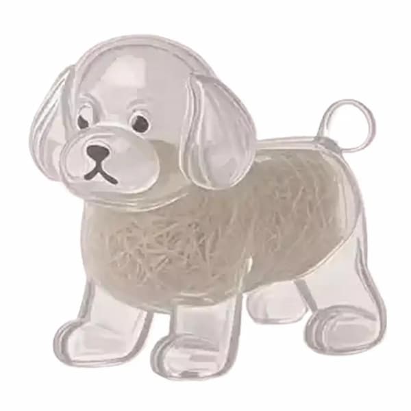 transparent dog keychain pet fur keepsake capsule cute pet memory keychain storage bottle