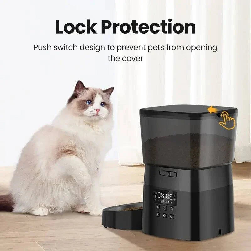 ROJECO Automatic Pet Feeder - Smart Cat Food Dispenser