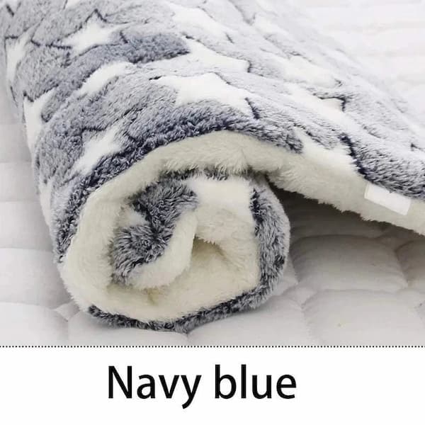 flannel pet sleeping mat soft dog and cat blanket bed for sofa crate and floor use