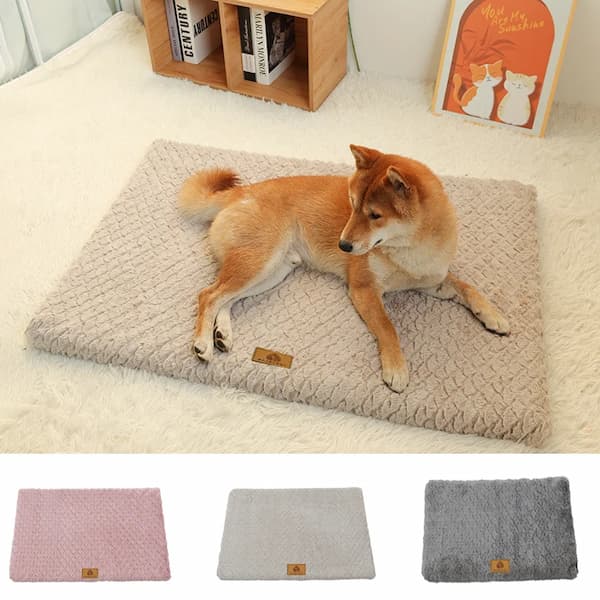 orthopedic dog bed with 3d foam support washable waterproof anti slip pet bed for large and small dogs cozy faux fur dog mattress