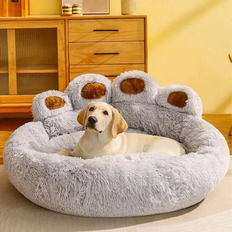 Fluffy Dog Bed - Large Soft Pet Sofa for Dogs & Cats | Plush Kennel Mat, Puppy Blanket, Cozy Pet Accessories