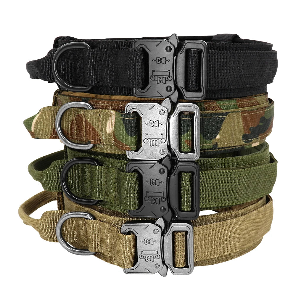 Durable Tactical Dog Collar | Military Pet Collar Set |Jo's Pet Deal's