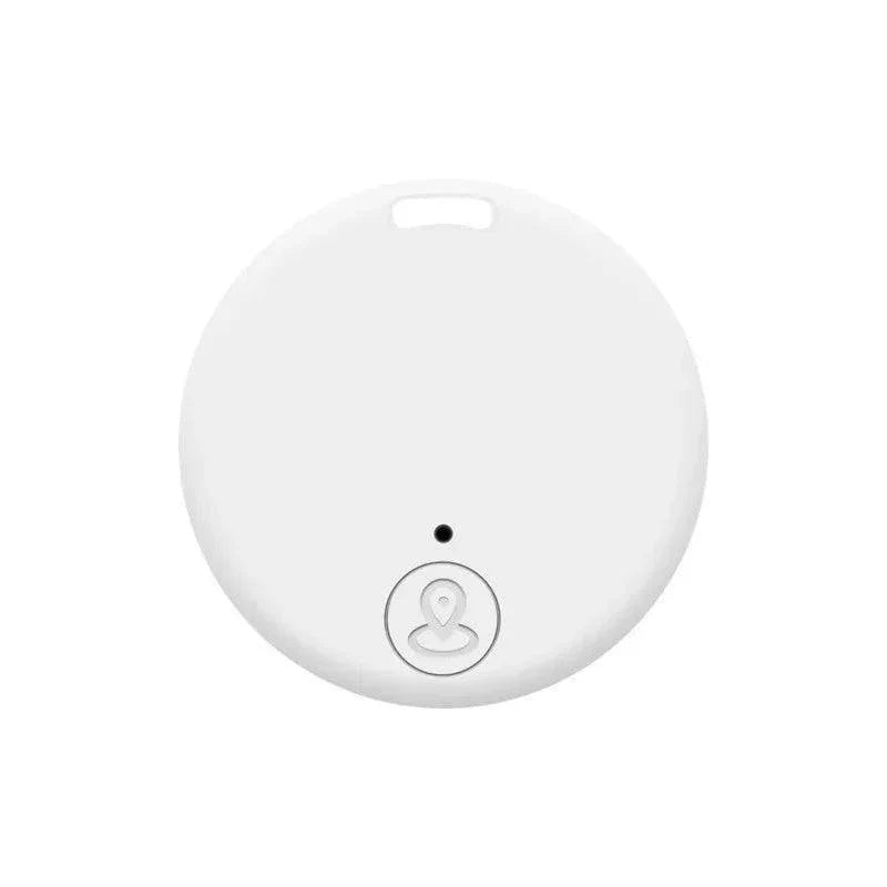 White Mini GPS Tracker Device, Bluetooth Smart Finder for Pets, Kids, Bags, Keys, Anti-Lost Mobile Phone Locator."
