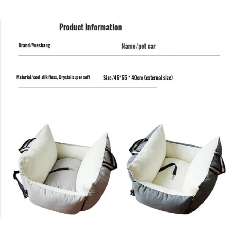 Pet Car Safety Seat Bed