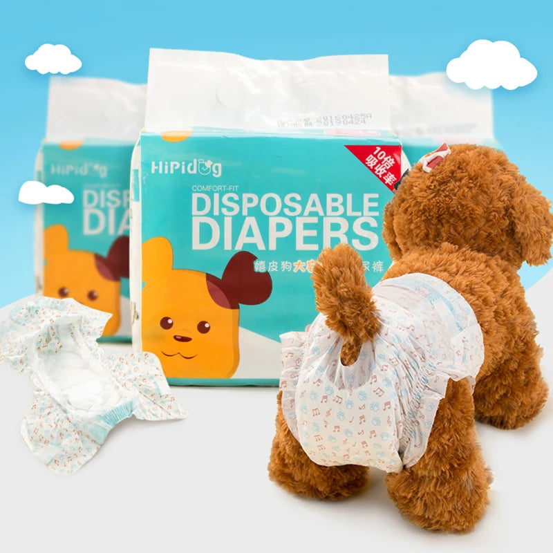 10PCSpack Super Absorption Pet Diapers