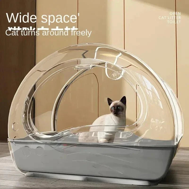 Fully Enclosed Drawer-Type Cat Litter Box | Anti-Splash & Odor Insulated Extra-Large Bathroom