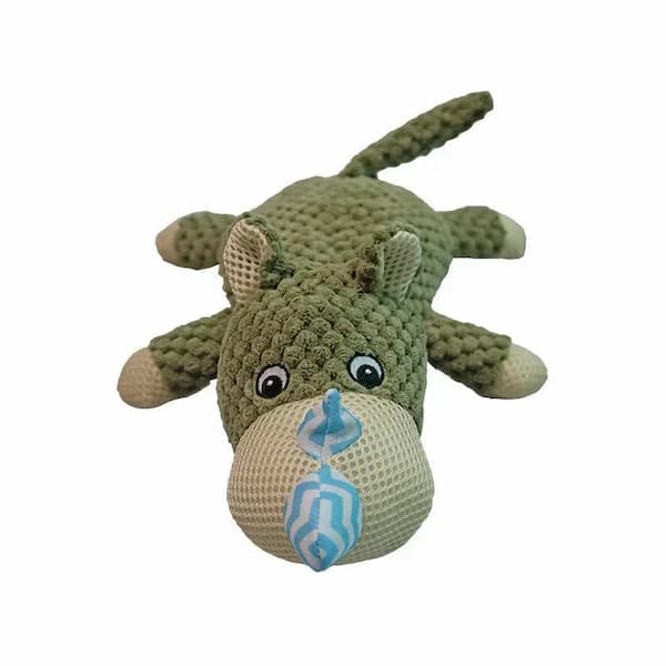 durable plush squeaky dog toy for large dogs cute animal chew toy interactive dog toy