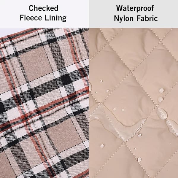 Reversible Dog Jacket – Waterproof Quilted Winter Coat | Checked Warm Vest for Small & Large Dogs