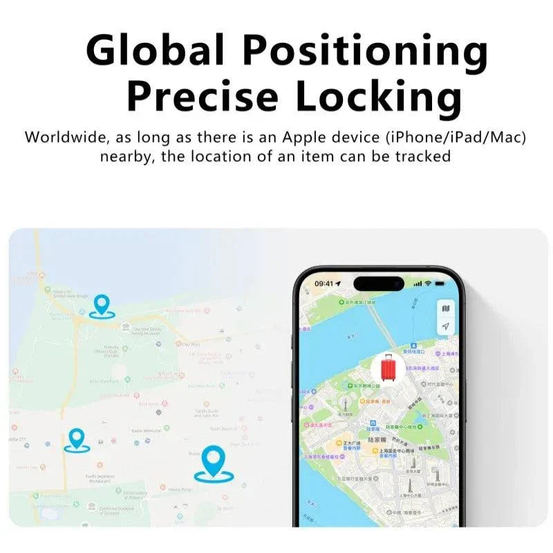 Long Distance Mini GPS Tracker Global Positioning Anti-lost Key Finder Locator Smart Dog Pets Wallet For Air-Tag iOS Find My App