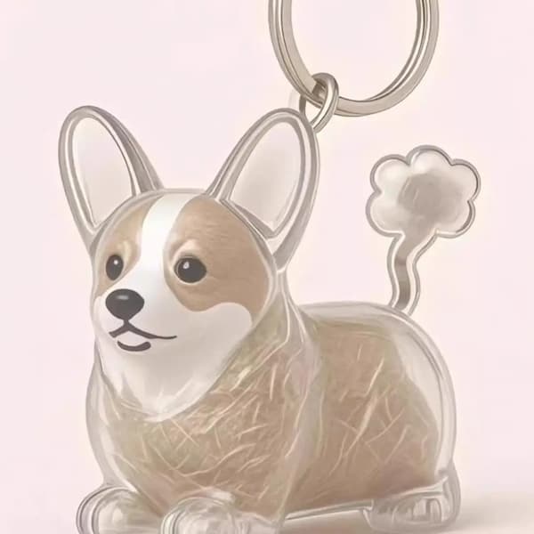 transparent dog keychain pet fur keepsake capsule cute pet memory keychain storage bottle
