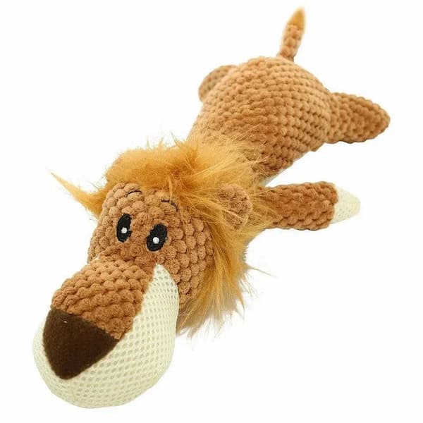 durable plush squeaky dog toy for large dogs cute animal chew toy interactive dog toy