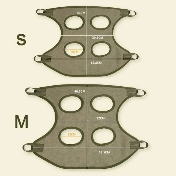cat grooming sling for safe grooming