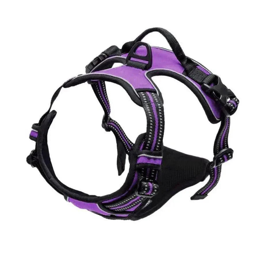 No Pull Dog Harness with Reflective Straps, Front Clip, and Easy-Control Handle for Large Dogs Walking and Training