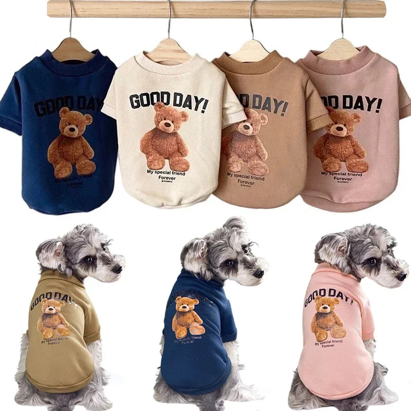 Dogs Winter Cute Bear Pattern Pullover