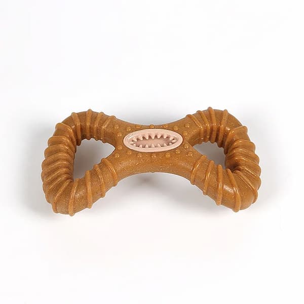 indestructible dog chew stick beechwood chew toy large dog dental chew toy with treat hole heavy duty dog toy