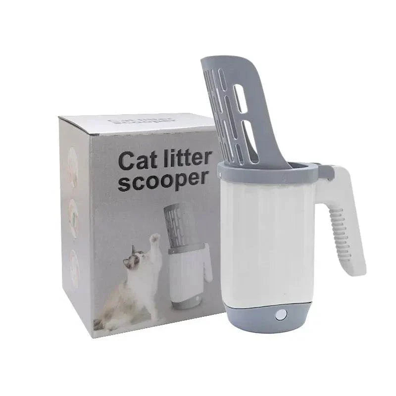 Cat Litter Shovel Spoon with Filter Bags | Pet Garbage Picker for Litter Box Cleaning