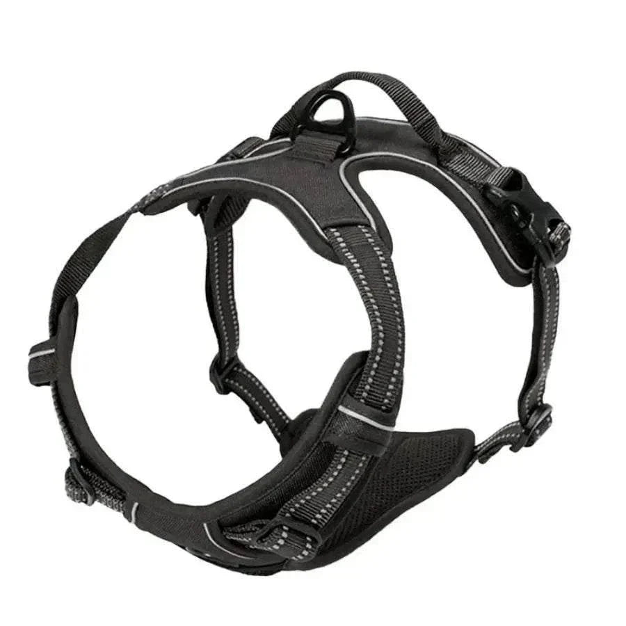 No Pull Dog Harness with Reflective Straps, Front Clip, and Easy-Control Handle for Large Dogs Walking and Training