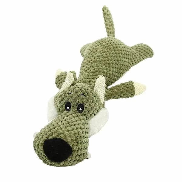 durable plush squeaky dog toy for large dogs cute animal chew toy interactive dog toy