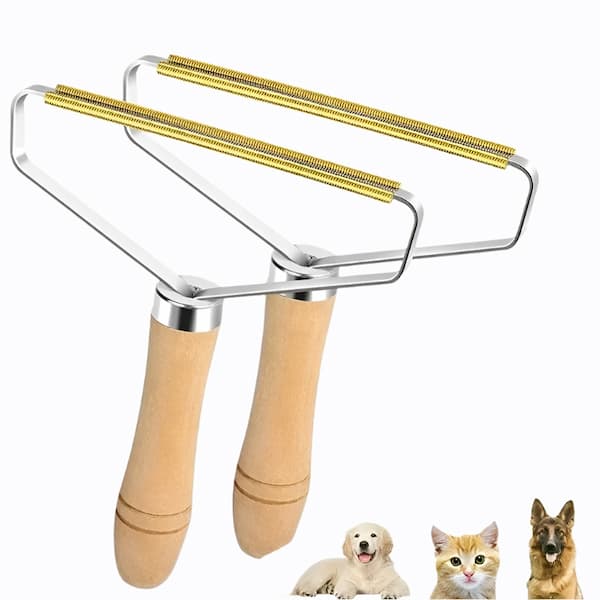 portable pet hair lint remover cleaning car upholstery and fabric