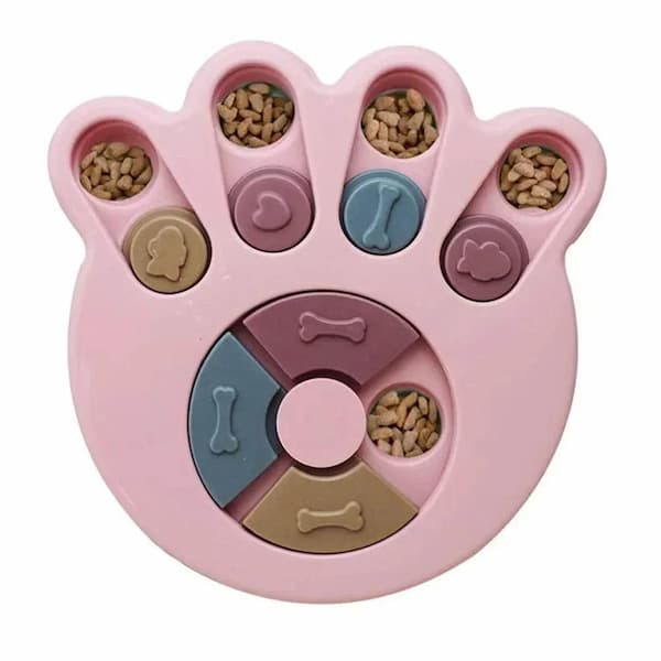 Dog and cat slow feeder puzzle toy for healthy eating