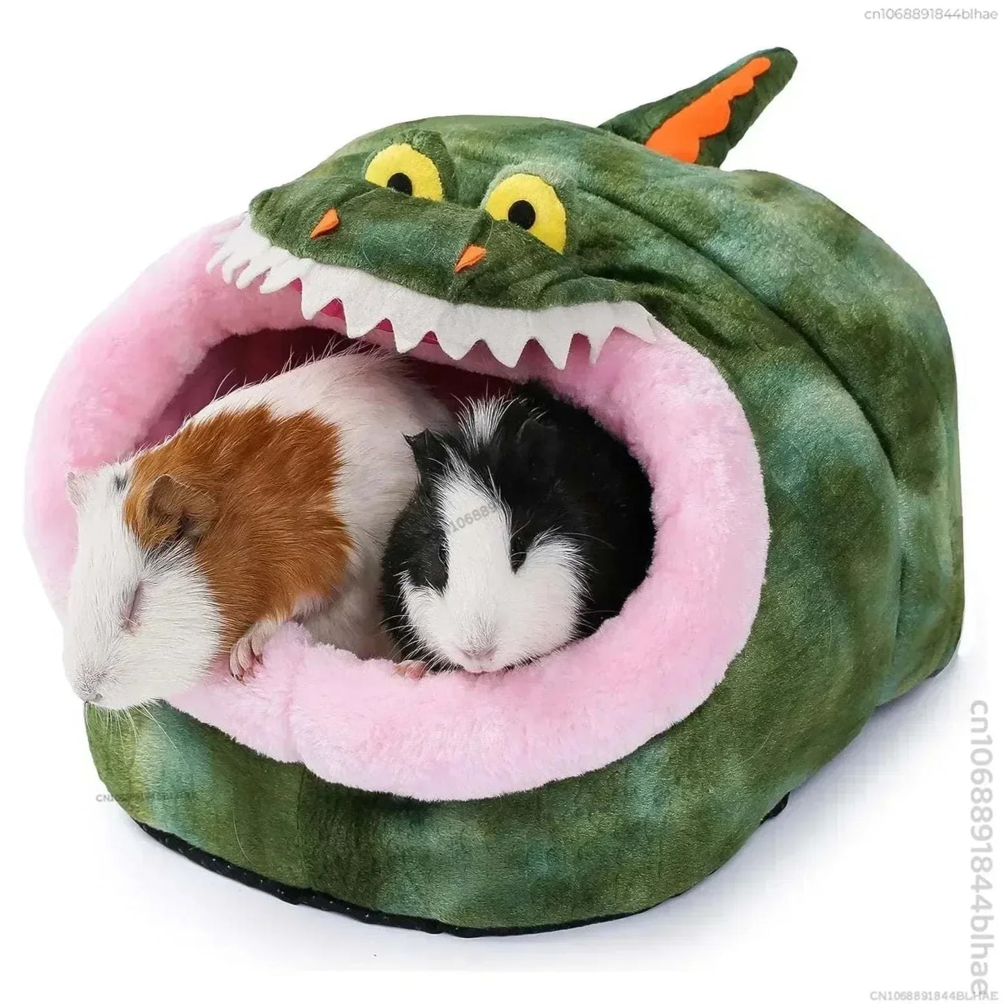 Warm pet house for guinea pigs, ferrets, and small animals with plush, cozy design.