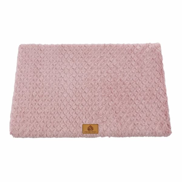 Pink orthopedic dog bed with 3d foam support washable waterproof anti slip pet bed for large and small dogs cozy faux fur dog mattress