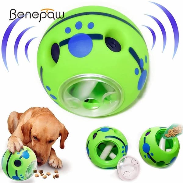 interactive dog treat ball puzzle toy for mental stimulation