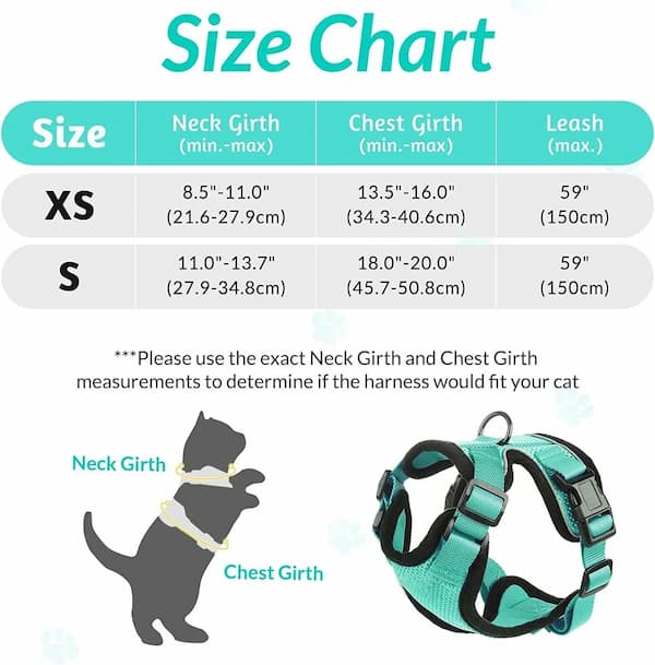 escape proof cat harness leash set adjustable breathable vest harness for cats outdoor walking