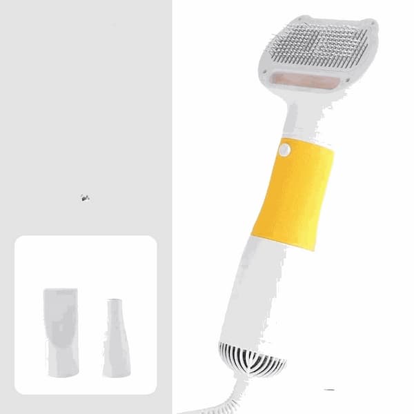 Professional pet hair dryer grooming tool with adjustable heat settings for dogs and cats in multiple colours