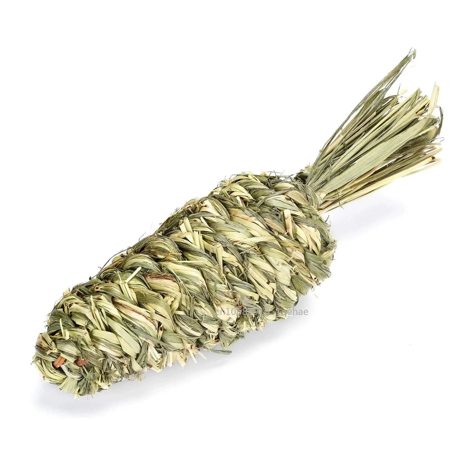 Natural grass chew toys for rabbits, guinea pigs, hamsters, and chinchillas – safe molar toys for small pets.