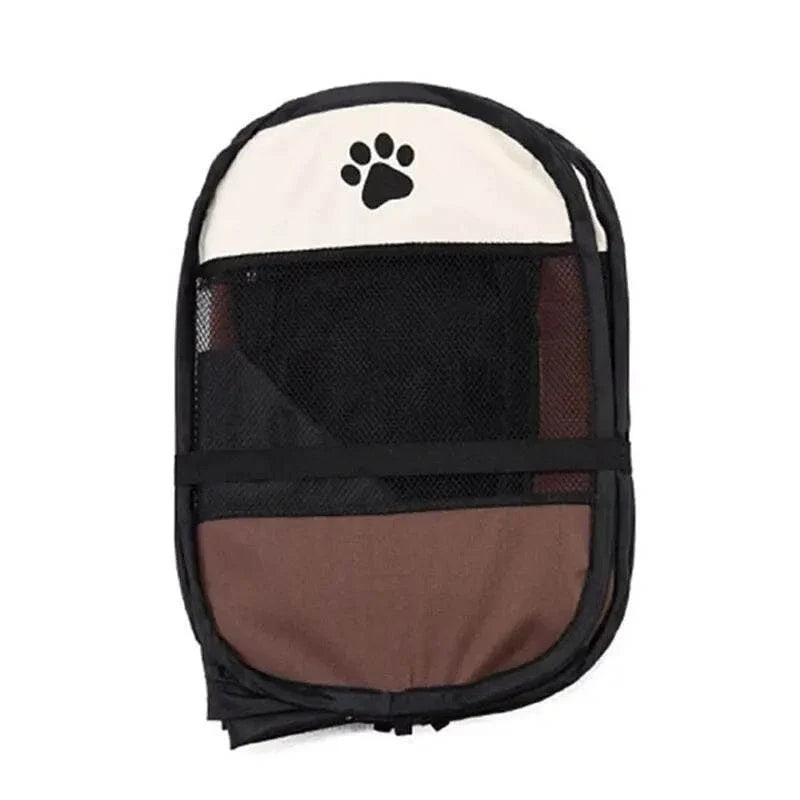 Portable folding pet tent with octagonal design, ideal as a puppy shelter or large outdoor cat fence for travel and home use.