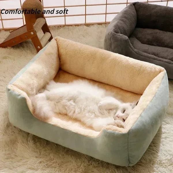 Calming pet couch bed for small and large pets