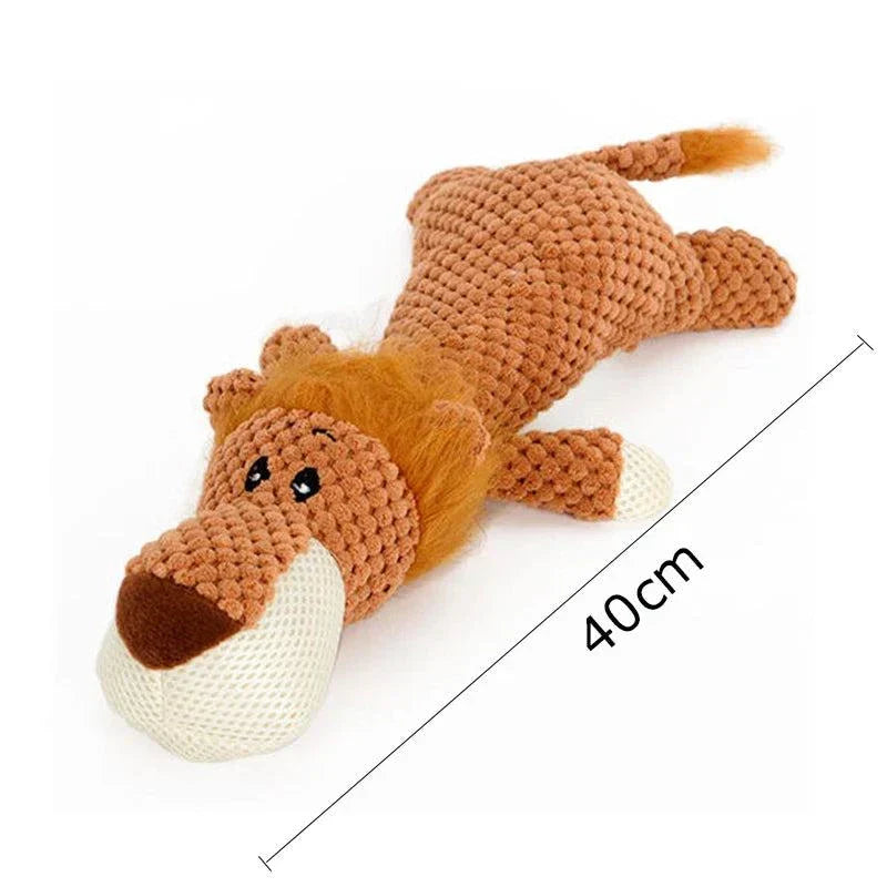 Durable Plush Squeaky Dog Toy for Large Dogs