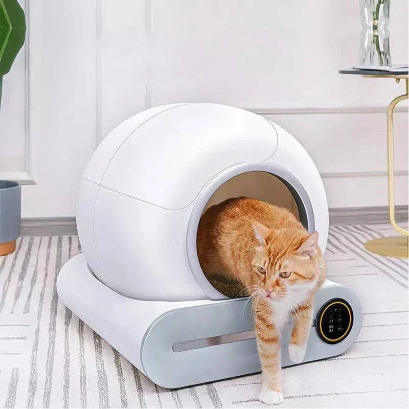 Automatic Self-Cleaning Cat Litter Box | 65L Fully Enclosed Intelligent Pet Litter Tray