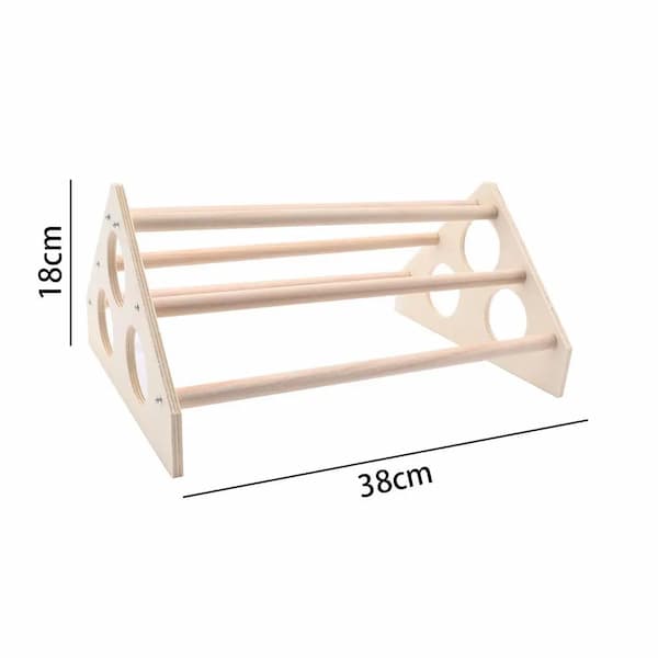 wooden chicken roosting ladder perch with hens inside backyard chicken coop