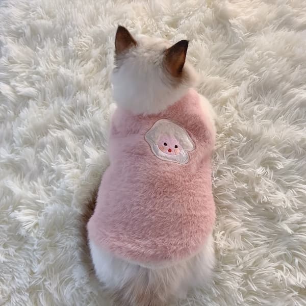 Cozy cat clothing vest suitable for autumn and winter