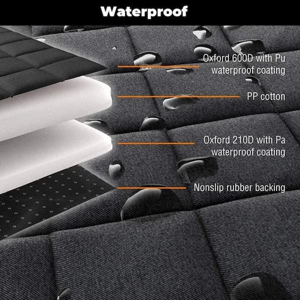 Waterproof Double-Sided Dog Car Seat Cover – Anti-Scratch Rear Seat Travel Mattress for Pets