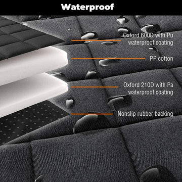 Waterproof Dog Car Seat With Pad Double Sided Fabric