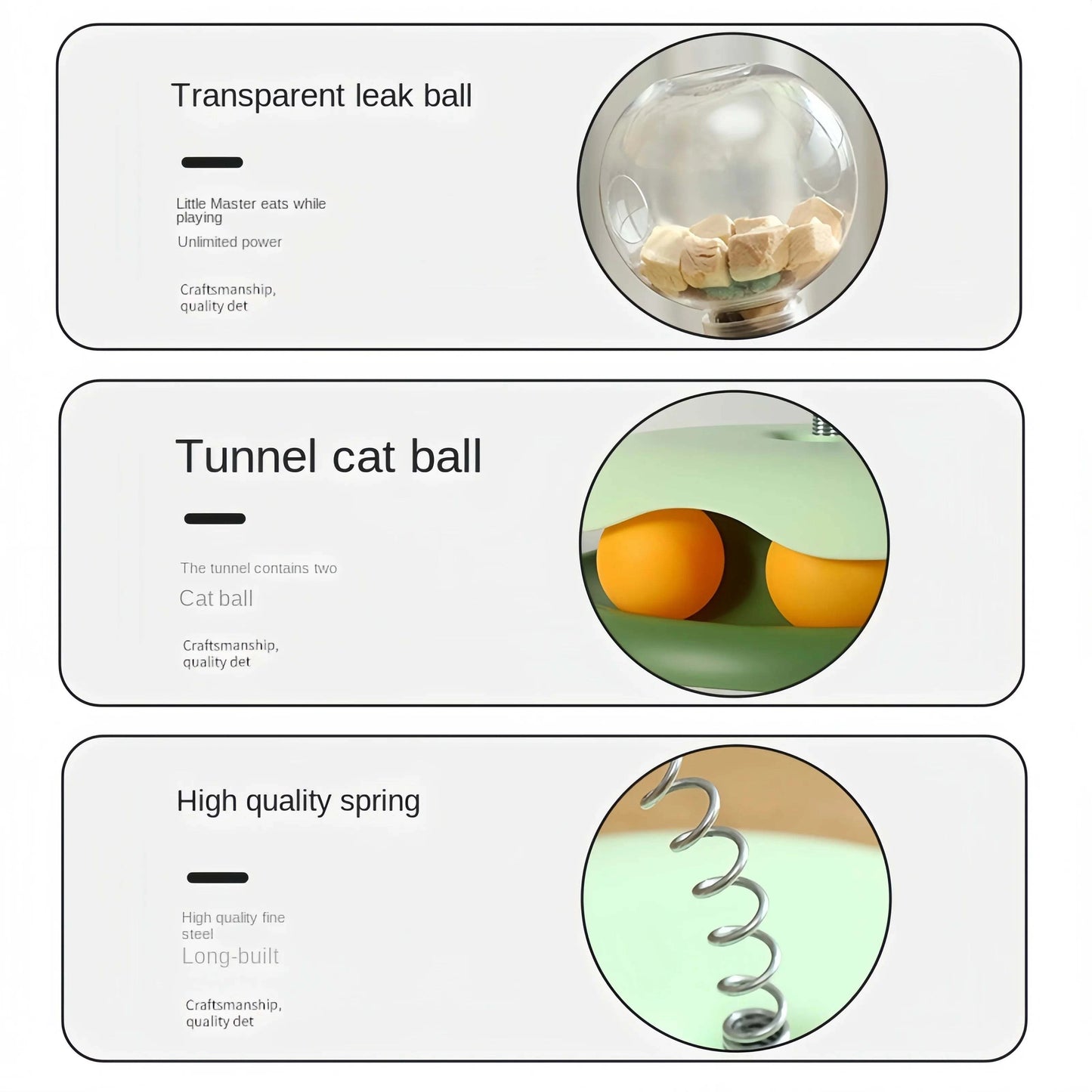 Interactive food toy ball for dogs and cats, durable and fun