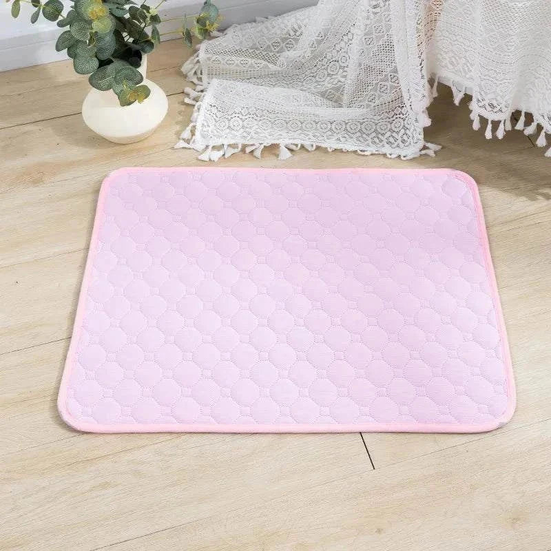 Reusable absorbent dog pee pad blanket, washable training pad for dogs, waterproof and multi-purpose for home and travel.