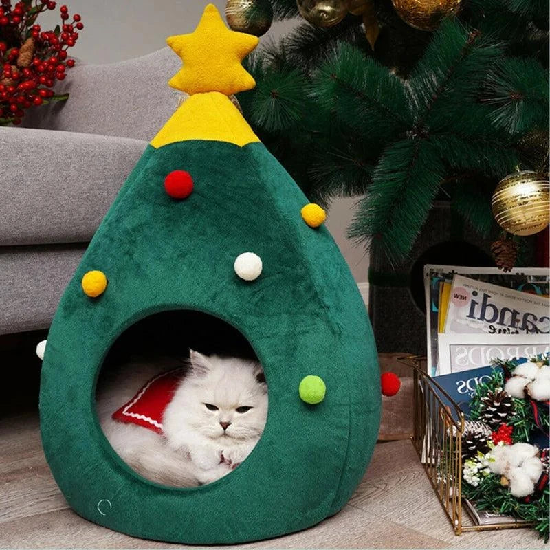 Christmas Cat Bed