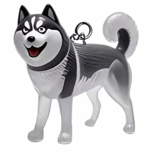 transparent dog keychain pet fur keepsake capsule cute pet memory keychain storage bottle