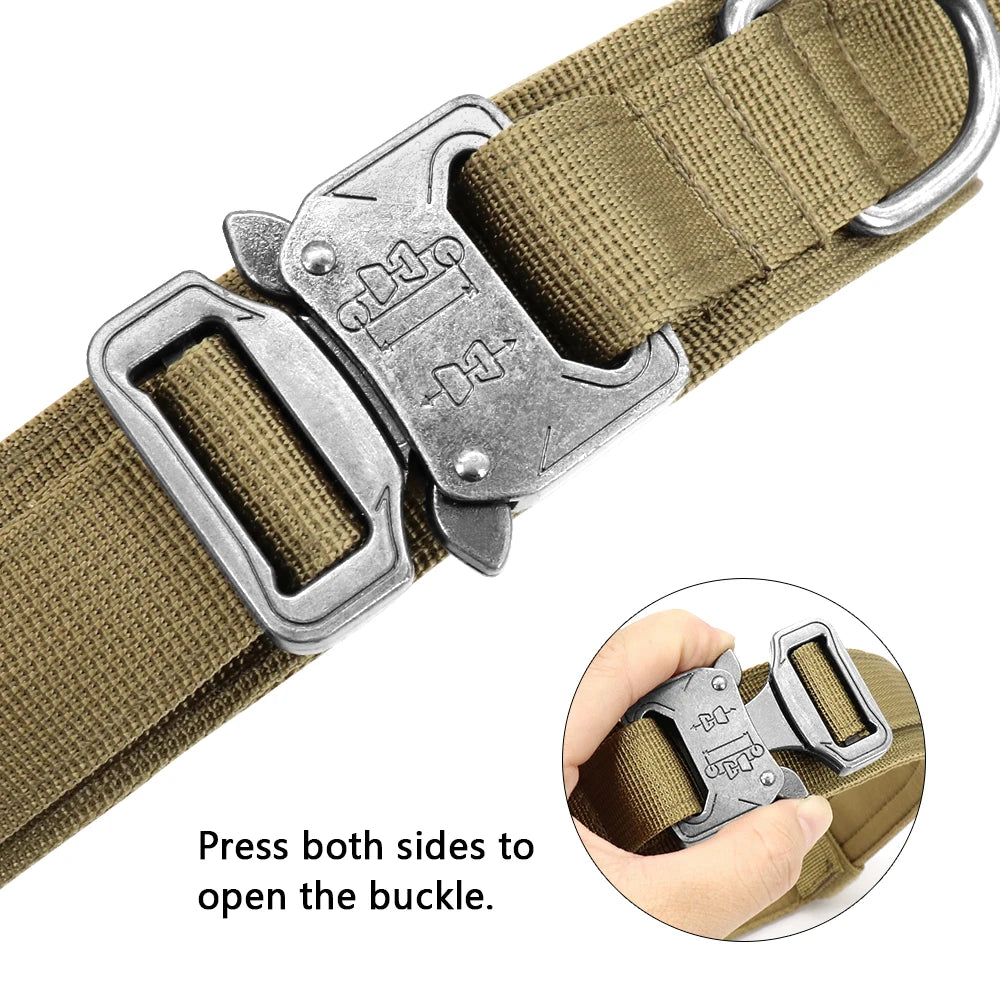 Durable Tactical Dog Collar | Military Pet Collar Set |Jo's Pet Deal's