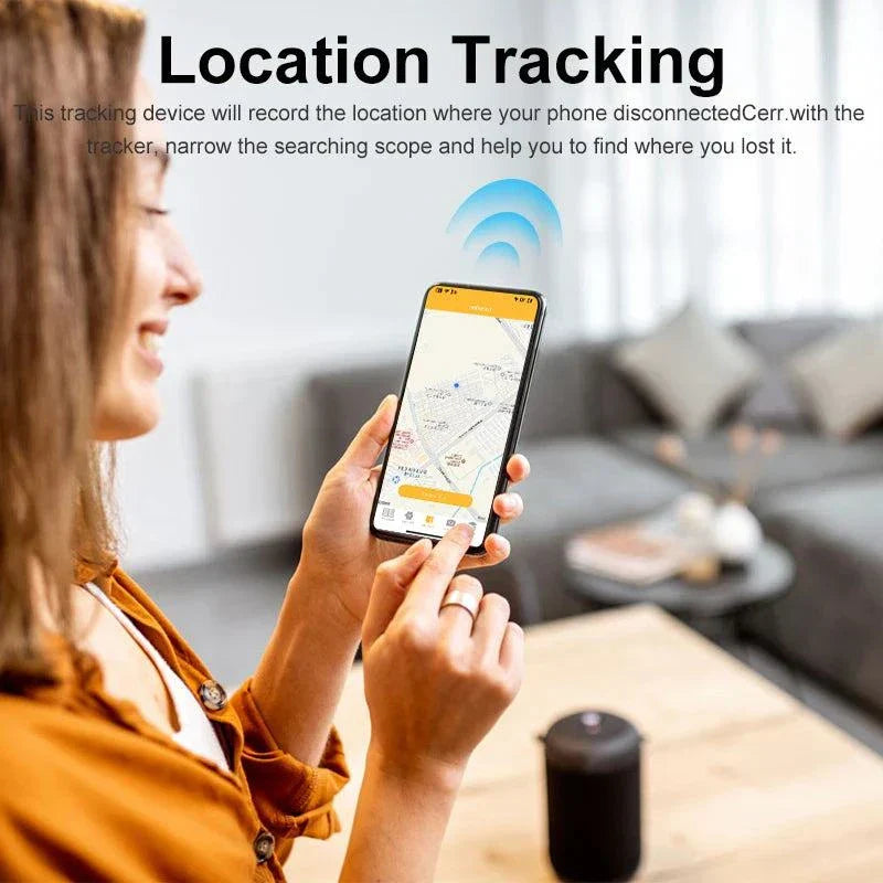 "Mini GPS Tracker Device, Bluetooth Smart Finder for Pets, Kids, Bags, Keys, Anti-Lost Mobile Phone Locator."