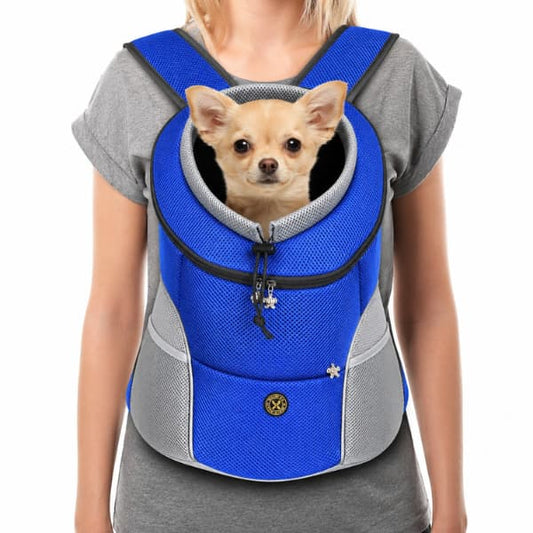 small dog front carrier backpack breathable hands free pet travel bag