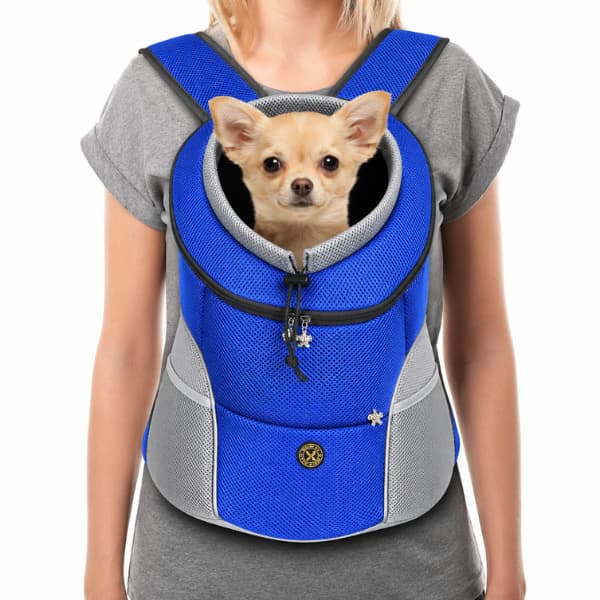 small dog front carrier backpack breathable hands free pet travel bag