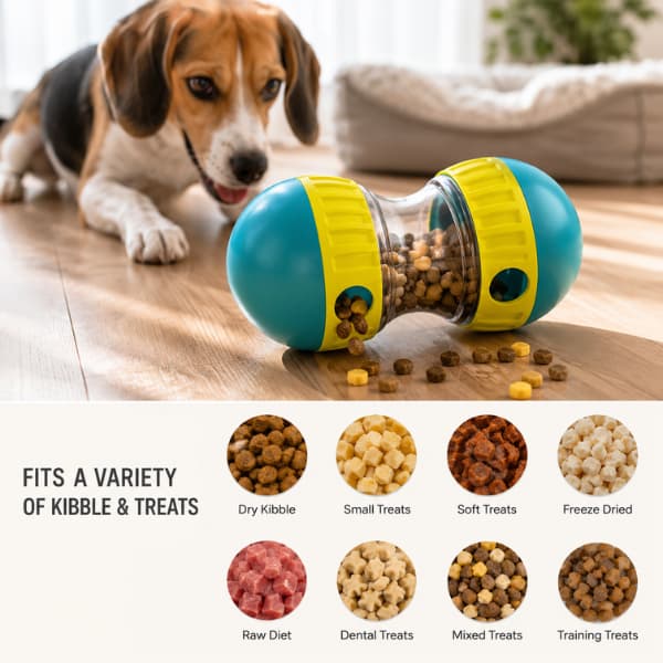 Interactive Dog Treat Dispenser – Slow Feeder Puzzle Toy for Dogs